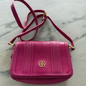 Tory Burch Fuchsia Landon Mini Crossbody Bag